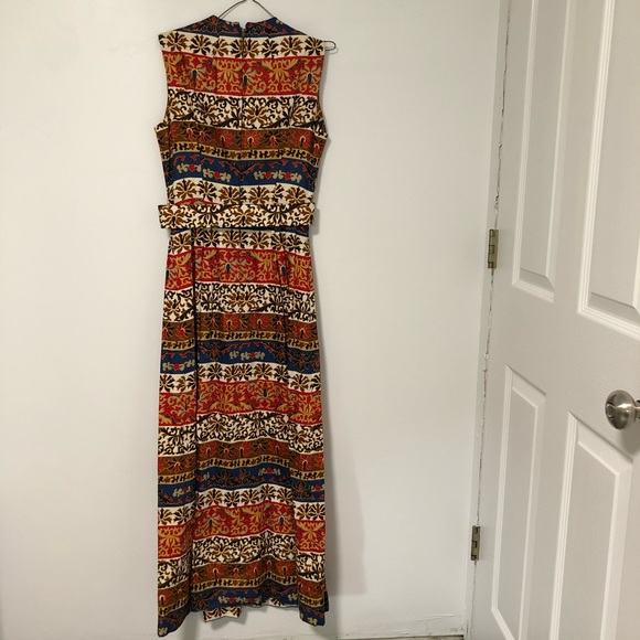 70s Vintage Print Dress - Picture 7 of 12